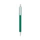 a forest green barrel & clear trim bic clic pen