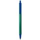 a forest green barrel & cobalt trim bic clic pen
