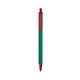a forest green barrel & red trim bic clic pen