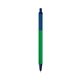 a green barrel & navy trim bic clic pen