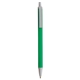 aerial view a green barrel & silver trim bic clic pen, image 1 of 2