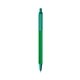 a green barrel & teal trim bic clic pen