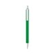a green barrel & white trim bic clic pen