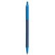 aerial view a metallic dark blue barrel & blue trim bic clic pen, image 1 of 2