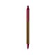 a metallic brown barrel & burgundy trim bic clic pen