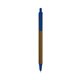 a metallic brown barrel & cobalt trim bic clic pen