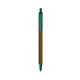 a metallic brown barrel & forest green trim bic clic pen