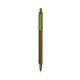 a metallic brown barrel & metallic green trim bic clic pen