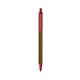 a metallic brown barrel & metallic red trim bic clic pen