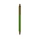 a metallic green barrel & metallic brown trim bic clic pen