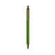 a metallic green barrel & metallic sand trim bic clic pen