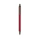 a metallic red barrel & espresso trim bic clic pen