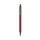 a metallic red barrel & slate trim bic clic pen