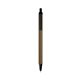 a metallic sand barrel & black trim bic clic pen