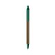 a metallic sand barrel & forest green trim bic clic pen
