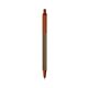 a metallic sand barrel & metallic orange trim bic clic pen