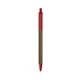 a metallic sand barrel & red trim bic clic pen