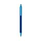 a navy barrel & blue trim bic clic pen