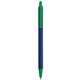 aerial view a navy barrel & green trim bic clic pen, image 1 of 3