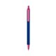 a navy barrel & pink trim bic clic pen
