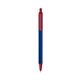 a navy barrel & red trim bic clic pen