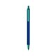 a navy barrel & teal trim bic clic pen
