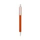 a orange barrel & clear trim bic clic pen