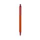 a orange barrel & metallic red trim bic clic pen