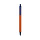 a orange barrel & navy trim bic clic pen