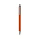 a orange barrel & silver trim bic clic pen