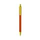 a orange barrel & yellow trim bic clic pen