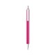 a pink barrel & clear trim bic clic pen
