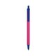 a pink barrel & cobalt trim bic clic pen