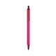 a pink barrel & metallic red trim bic clic pen