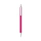 a pink barrel & white trim bic clic pen
