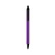 a purple barrel & black trim bic clic pen
