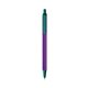 a purple barrel & forest green trim bic clic pen