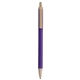 aerial view a purple barrel & metallic sand trim bic clic pen, image 1 of 2