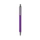 a purple barrel & silver trim bic clic pen