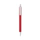 a red barrel & clear trim bic clic pen