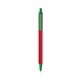 a red barrel & green trim bic clic pen