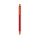 a red barrel & orange trim bic clic pen
