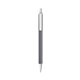 a silver barrel & clear trim bic clic pen