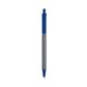 a silver barrel & cobalt trim bic clic pen