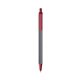 a silver barrel & metallic red trim bic clic pen