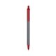 a silver barrel & red trim bic clic pen