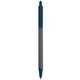 a slate barrel & metallic dark blue trim bic clic pen