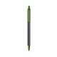 a slate barrel & metallic green trim bic clic pen