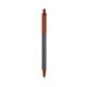 a slate barrel & metallic orange trim bic clic pen