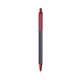 a slate barrel & metallic red trim bic clic pen